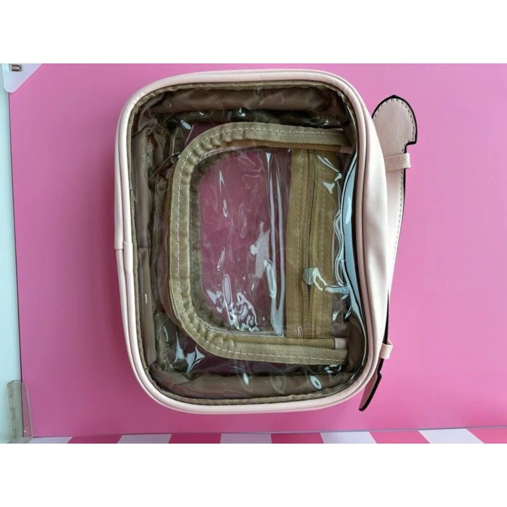 Clear & Pink Travel Bag